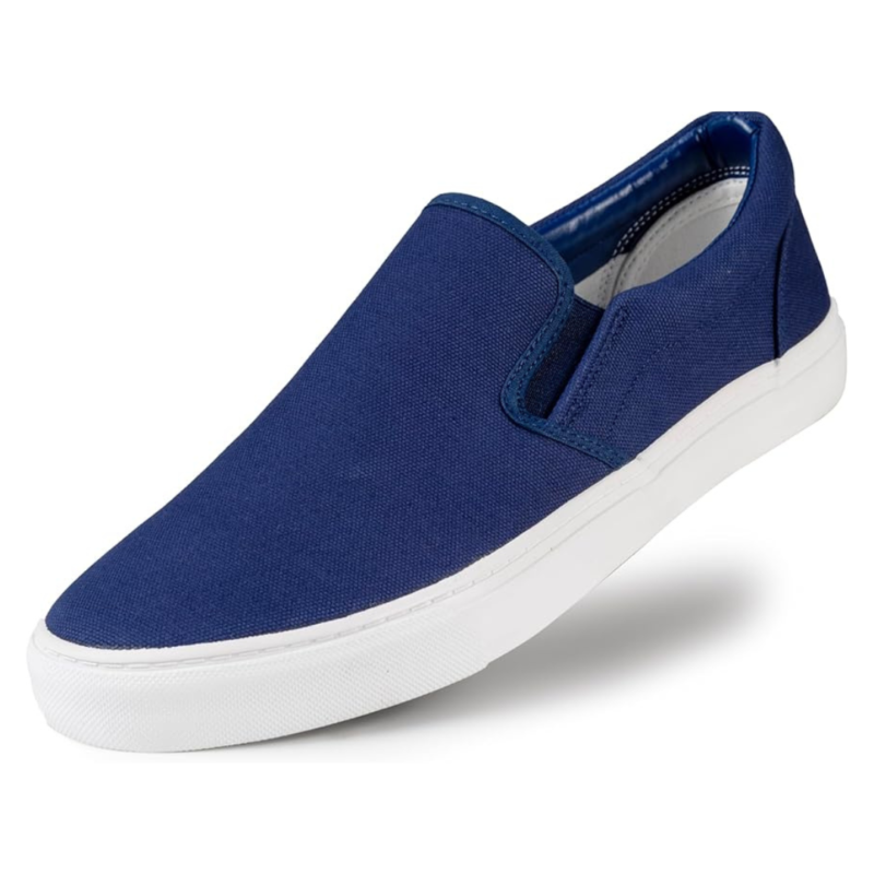 Rassivo Sneakers Basses Classiques Slip-On pour Homme avec Semelle Souple | Navy