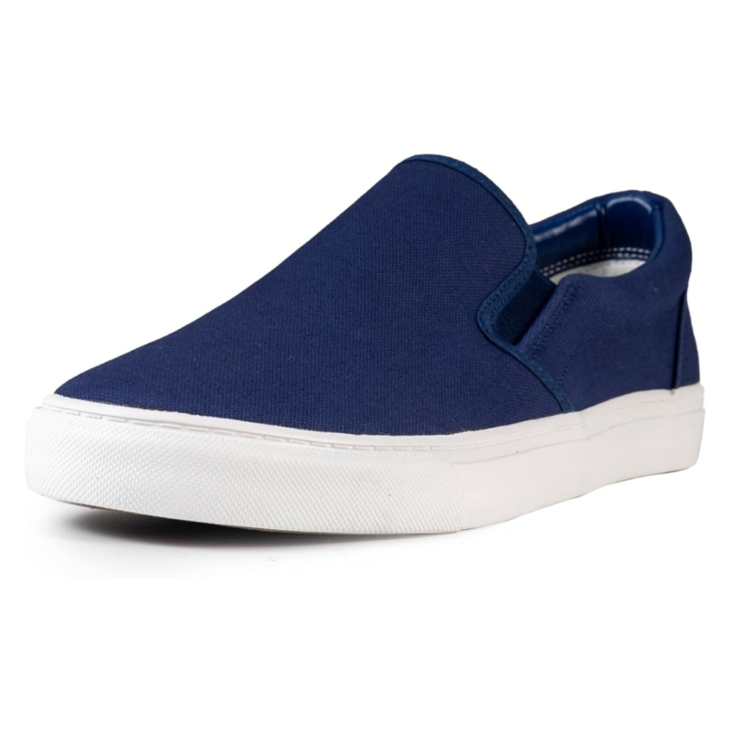 Rassivo Sneakers Basses Classiques Slip-On pour Homme avec Semelle Souple | Navy – Image 2