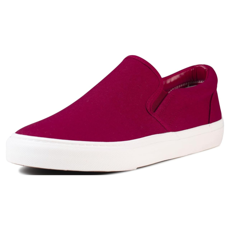 Rassivo Baskets Basses Classiques Slip-On pour Homme avec Semelle Souple | Bordeaux – Image 2