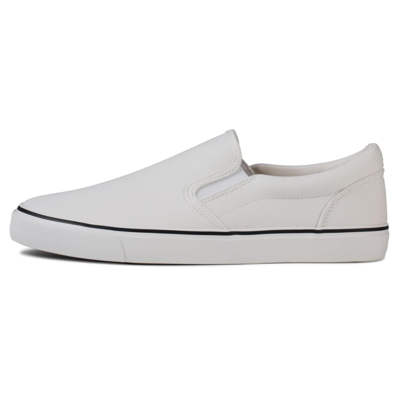 Rassivo Sneakers Basses Classiques Slip-On pour Homme avec Semelle Souple | Ligne Blanche – Image 4