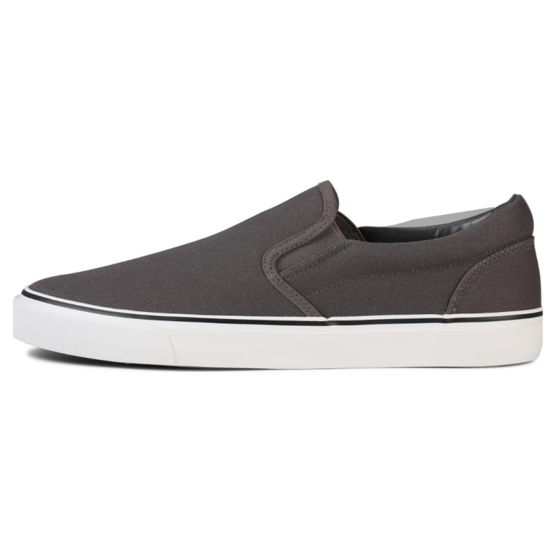 Rassivo Sneakers Basses Classiques Slip-On pour Homme avec Semelle Souple | Gris – Image 4