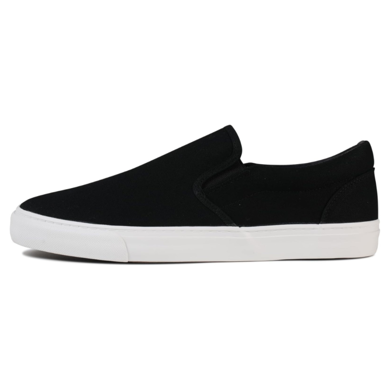 Rassivo Baskets Basses Classiques Slip-On pour Homme avec Semelle Souple | Noir – Image 4