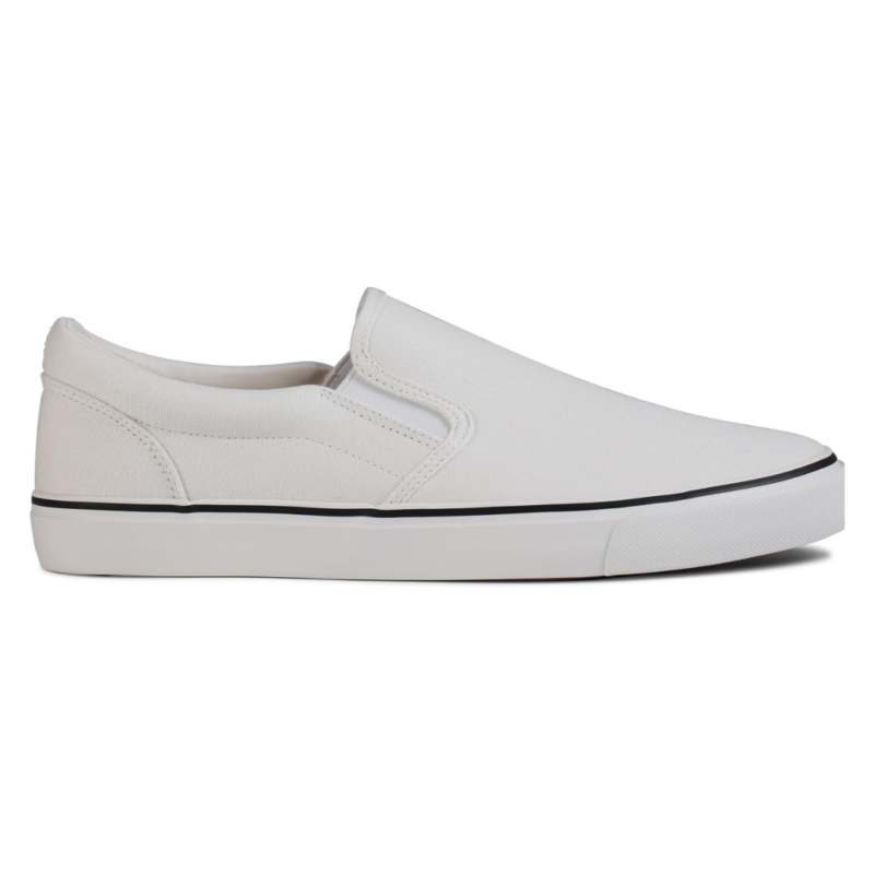 Rassivo Sneakers Basses Classiques Slip-On pour Homme avec Semelle Souple | Ligne Blanche – Image 5