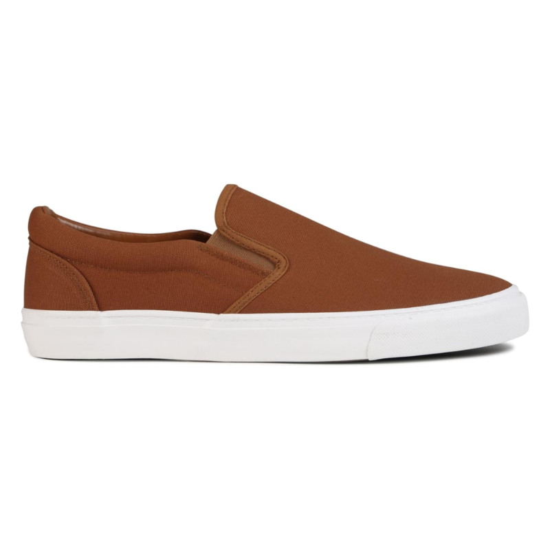 Rassivo Baskets Basses Classiques Slip-On pour Homme avec Semelle Souple | Marron – Image 5