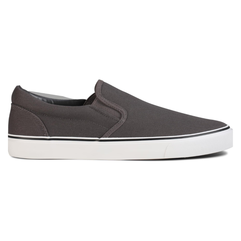 Rassivo Sneakers Basses Classiques Slip-On pour Homme avec Semelle Souple | Gris – Image 5